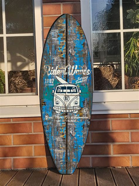 Surfboard Wall Art Surfers gift Vintage RusticBar Decor | Etsy