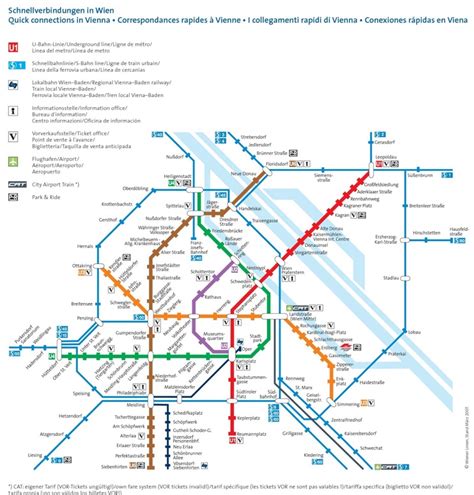 Vienna metro map - Ontheworldmap.com