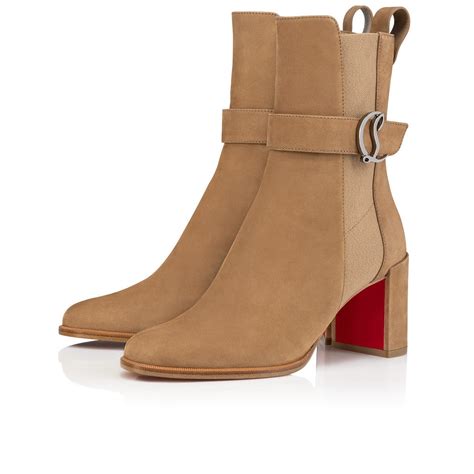 CL Chelsea Booty Calf Leather Roca 70 Mm Low Boots Louboutin High Heels