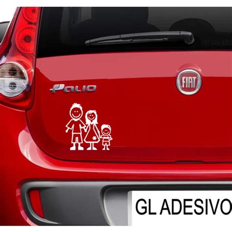 Adesivo Familia Feliz Pai Mae E Filho Decorativo Carro Elo7