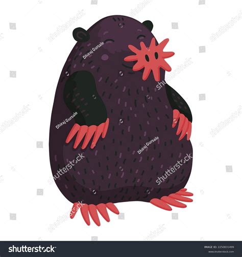 Cartoon Image Naked Mole Rat Which Stock Illustration 2250831499 Shutterstock