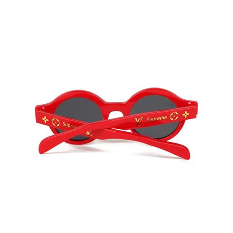 Louis Vuitton X Supreme Red Acetate Downtown Sunglasses For Sale At 1stdibs