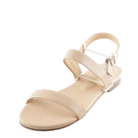 giày sandal quai ngang màu NUDE cỡ to SIZE LỚN NGOẠI CỠ Shopee Việt Nam