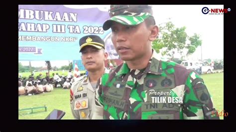 Pembukaan Tmmd Sengkuyung Tahap Iii Kodim Pemalang