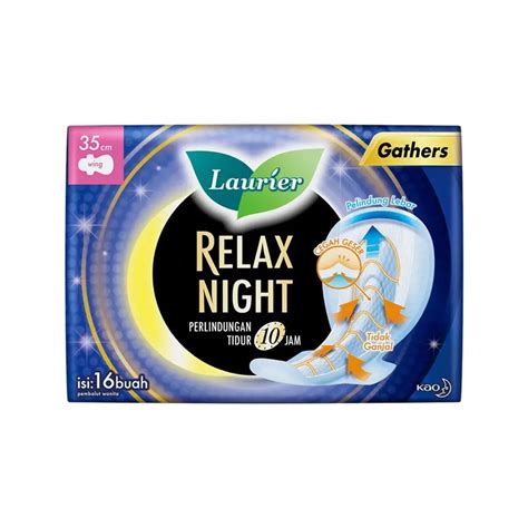 LAURIER RELAX NIGHT WITH GATHERS 35 CM Kegunaan Efek Samping Dosis