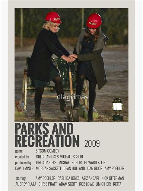 Leslie Knope And Ann Perkins Parks And Recreation 2 Poster For Sale