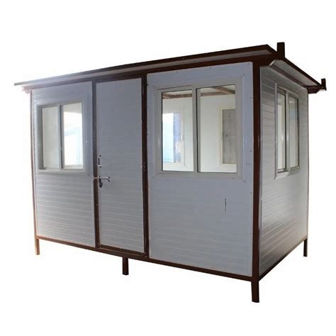 Rectangular Mild Steel Portable Security Guard Cabin For House At Rs