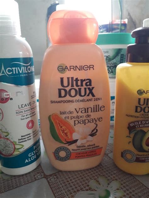 Garnier Ultra Doux Shampooing Au Lait De Vanille Et Pulpe De Papaye