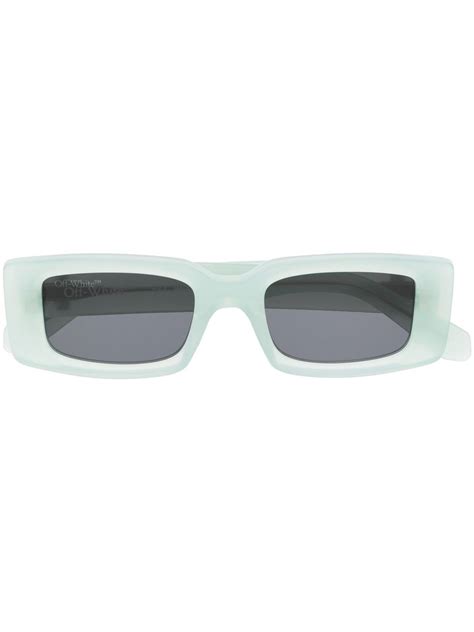 Off White Arthur Rectangle Frame Sunglasses Farfetch