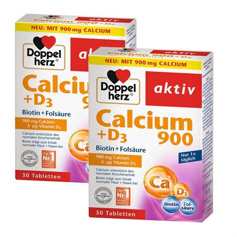 Doppelherz Calcium 900 D3 2x30 St Shop Apotheke