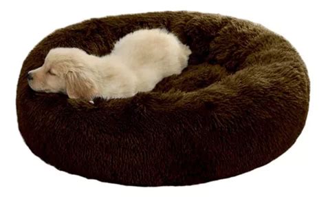 Cama Tipo Dona Antiestres Para Mascotas Perros Gatos Chica Color