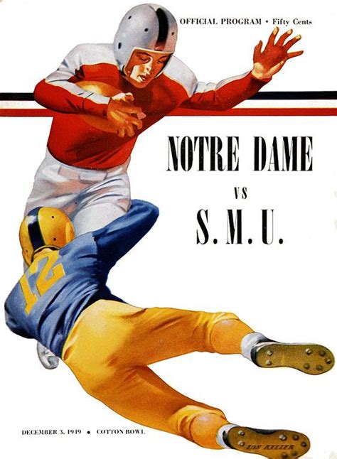 Throwback Thursday Notre Dame Fighting Irish Vs Smu Mustangs 1949