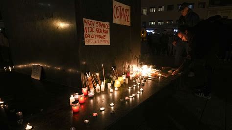 Vigil Takes Place In Serbia For Victims Of Novi Sad Train Station