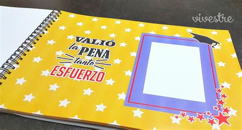 Álbum para firmas y recuerdos de graduación