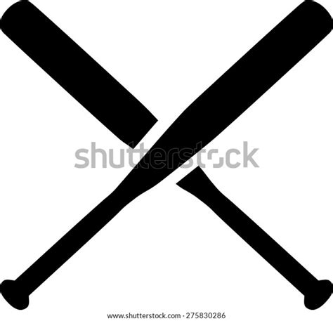 Baseball Crossed Bats Stock Vector (Royalty Free) 275830286 | Shutterstock