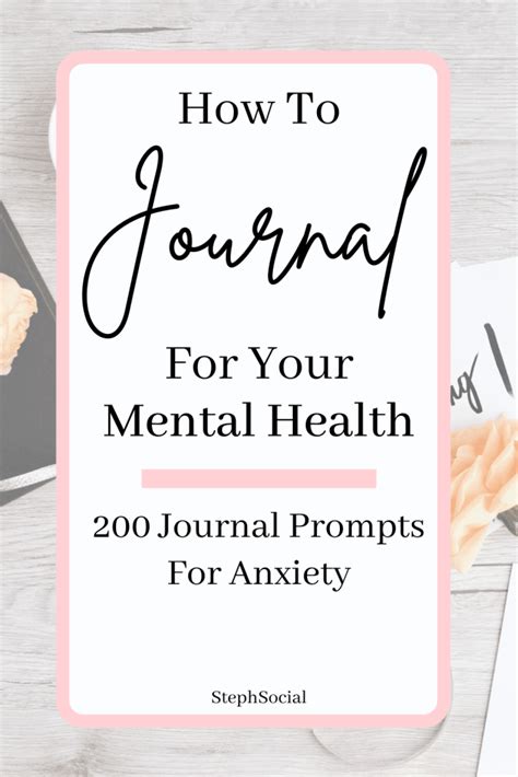 Journaling Prompts For Mental Health Artofit