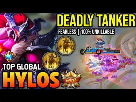 HYLOS BEST BUILD 2023 TOP GLOBAL HYLOS GAMEPLAY MOBILE LEGENDS