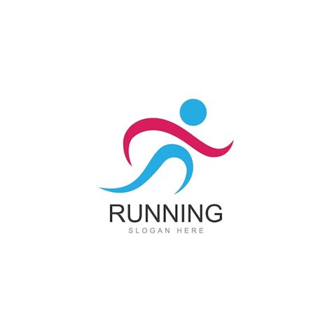 Premium Vector Running Human Logo Design Marathon Logo Template