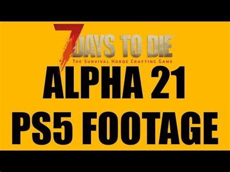 7DTD Minor Update via Skippy! PS5 gameplay. : r/7DaystoDiePs4