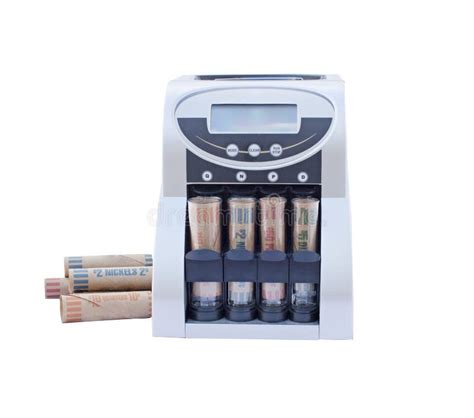 Coin Counting Rolling Machine Stock Image - Image of stack, copy: 16111919