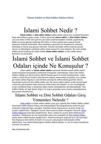 Islami Sohbet Ve Dini Sohbet Odalari By Murat B Y Kdemirci Issuu