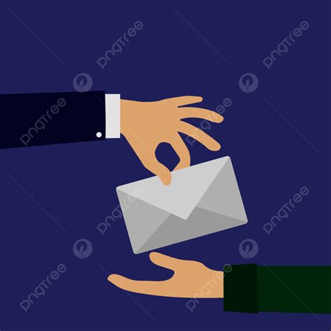 Hand Envelope Vector Art PNG Hand To Hand Transferred Envelope Hand