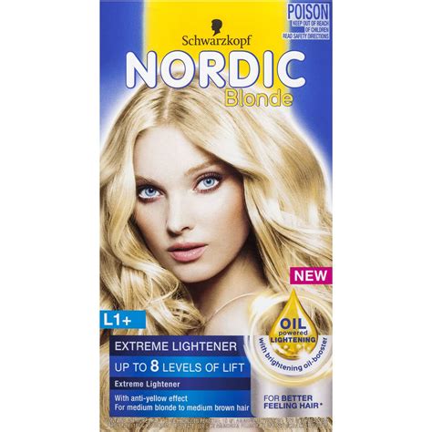 Schwarzkopf Nordic Blonde L1 Extreme Lightening Each Woolworths