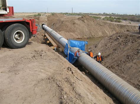 Projects Steel Pipe Spiral Rib Irrigation Pacific Corrugated Pipe