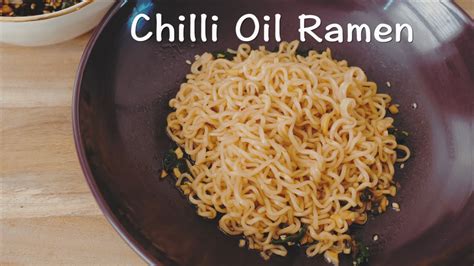 How To Make『chilli Oil Ramen』chinese Style Simple Recipe Youtube