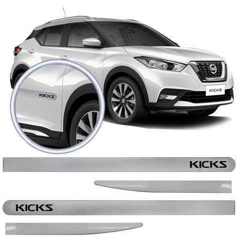 Friso Lateral Pintado Branco Diamond Nissan Kicks 2016 R 98 27 Em