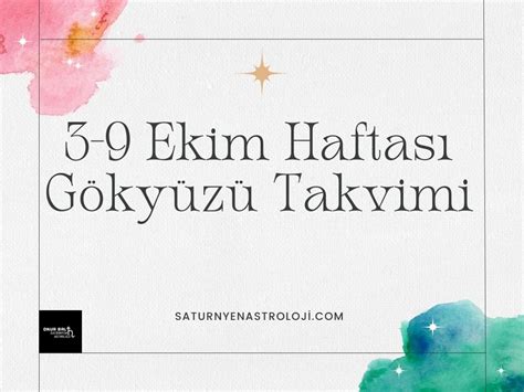 Onur Bal Satürnyen Astroloji on Twitter 3 9 Ekim Haftası Gökyüzü