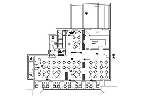 Coffee Shop Interior Design Plan Cadbull