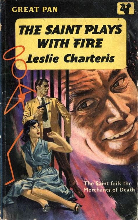 The Saint Plays With Fire By Leslie Charteris Pan 1959 Pulp Fiction Comics Pulp Fiction Novel