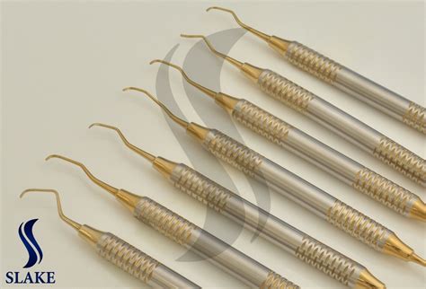 Pcs Gracey Currete Set Hollow Gracey Gold Coated Dental Surgical