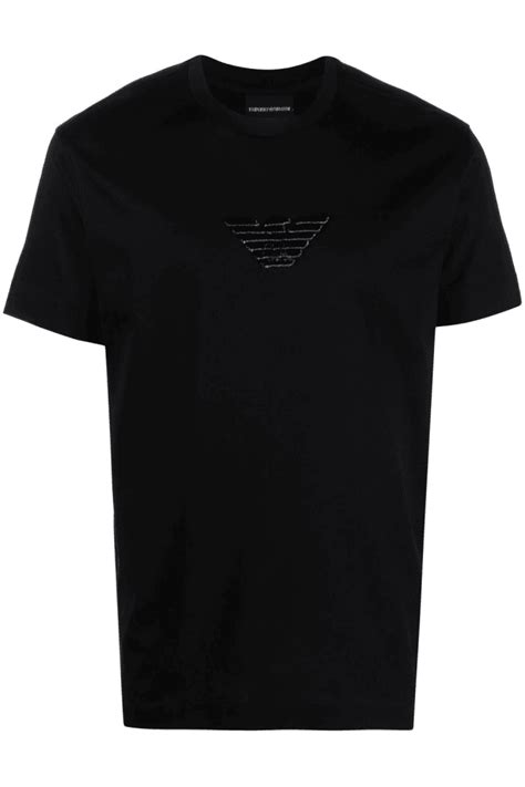 Emporio Armani Logo Cotton T Shirt Clothing From Circle Fashion Uk