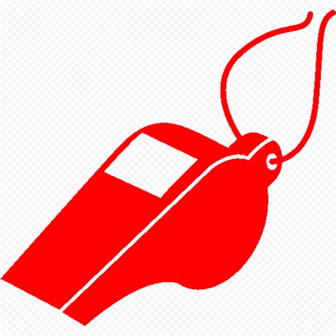 Red Football Referee Whistle Icon Hd Png Citypng