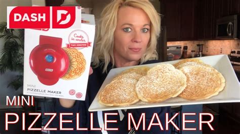 Dash Mini Pizzelle Maker Review Youtube