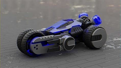 SCI-FI CONCEPT VEHICLE S-100 RIGGED 3D model rigged | CGTrader