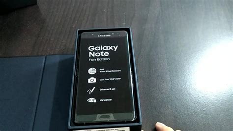 Samsung Galaxy Note Fan Edition Unboxing YouTube