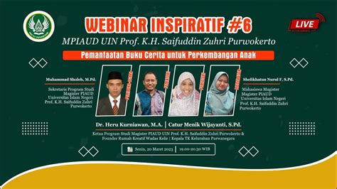 WEBINAR INSPIRATIF 6 Pemanfaatan Buku Cerita Untuk Perkembangan Anak