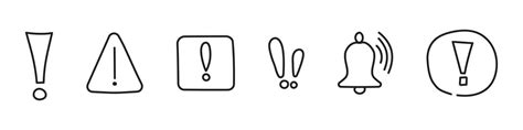 Simple Set Of Hand Drawn Warnings Related Vector Line Icons Contains Such Icons As Alert