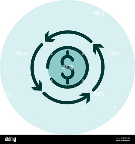 Money return, illustration, vector on a white background Stock Vector ...