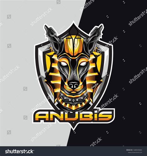 Anubis Esport Logo And Mascot Game For Your Team Royalty Free Stock