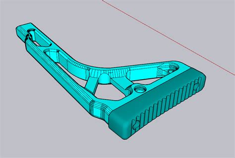 Stl File Mcx Mpx Minimalist Folding Stock D Printer Model To