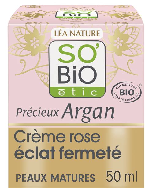 L A Nature So Bio Tic Cr Me Rose Eclat Fermet Pr Cieux Argan Ml