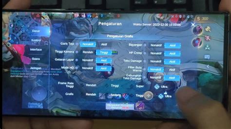 Test Game Mobile Legends Grafis Ultra Atau Full Rata Kanan Di Samsung