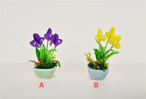 Dollhouse Miniature Plants-miniature Flowers - Etsy