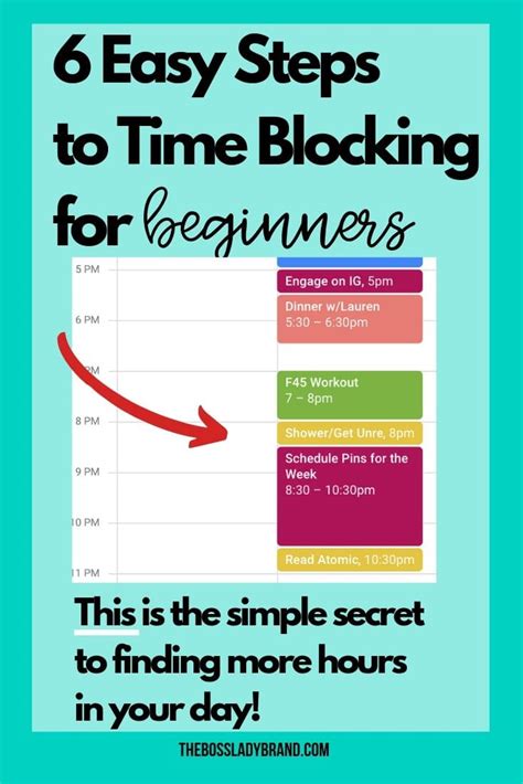 How To Crush The Day Time Blocking For Beginners Boss Lady Brand