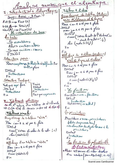 SOLUTION R Sum D Analyse Num Rique Et Algorithmique 2024 Studypool