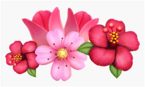 Transparent Cherry Blossom Emoji Png Rose Android Flower Emoji Png